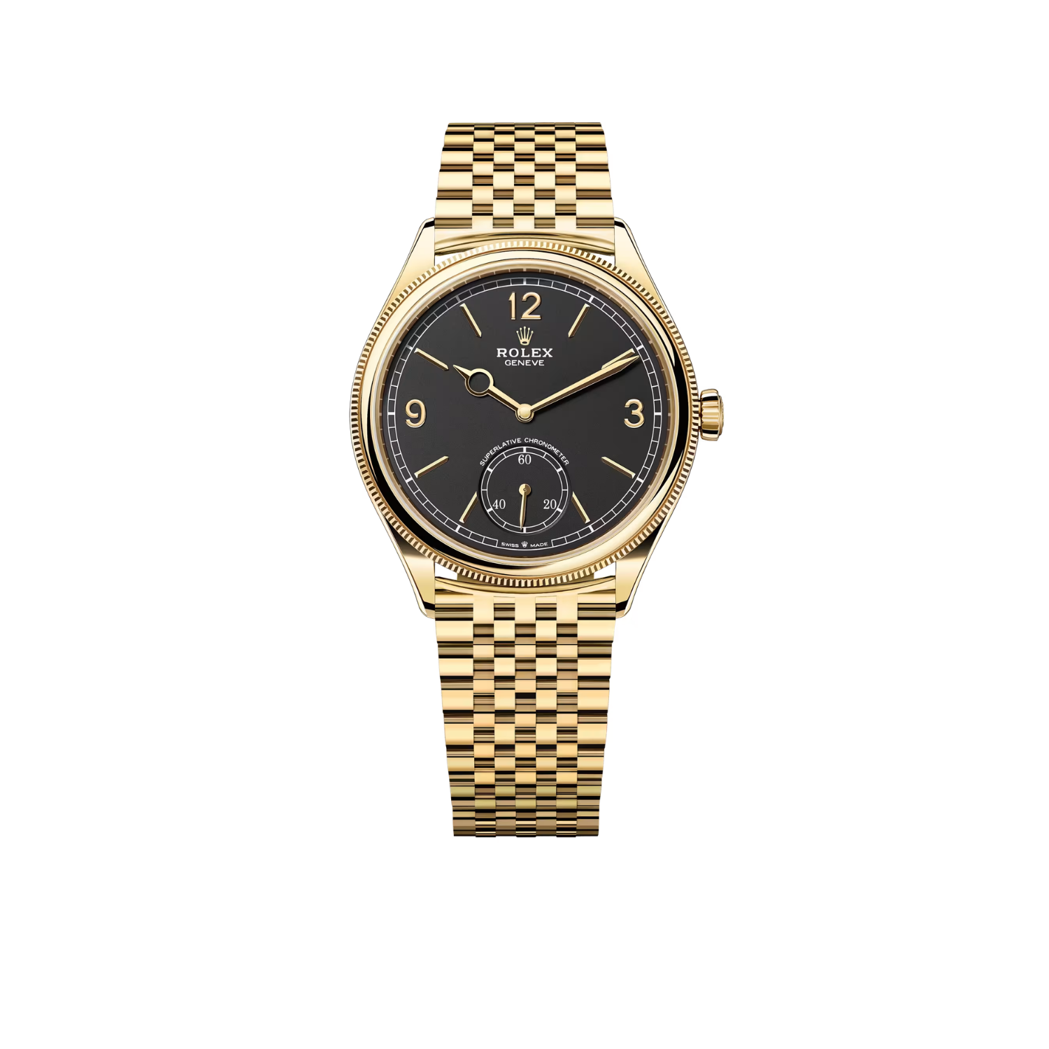 Perpetual 1908 39mm Yellow Gold Intense Black Dial m52508-0007