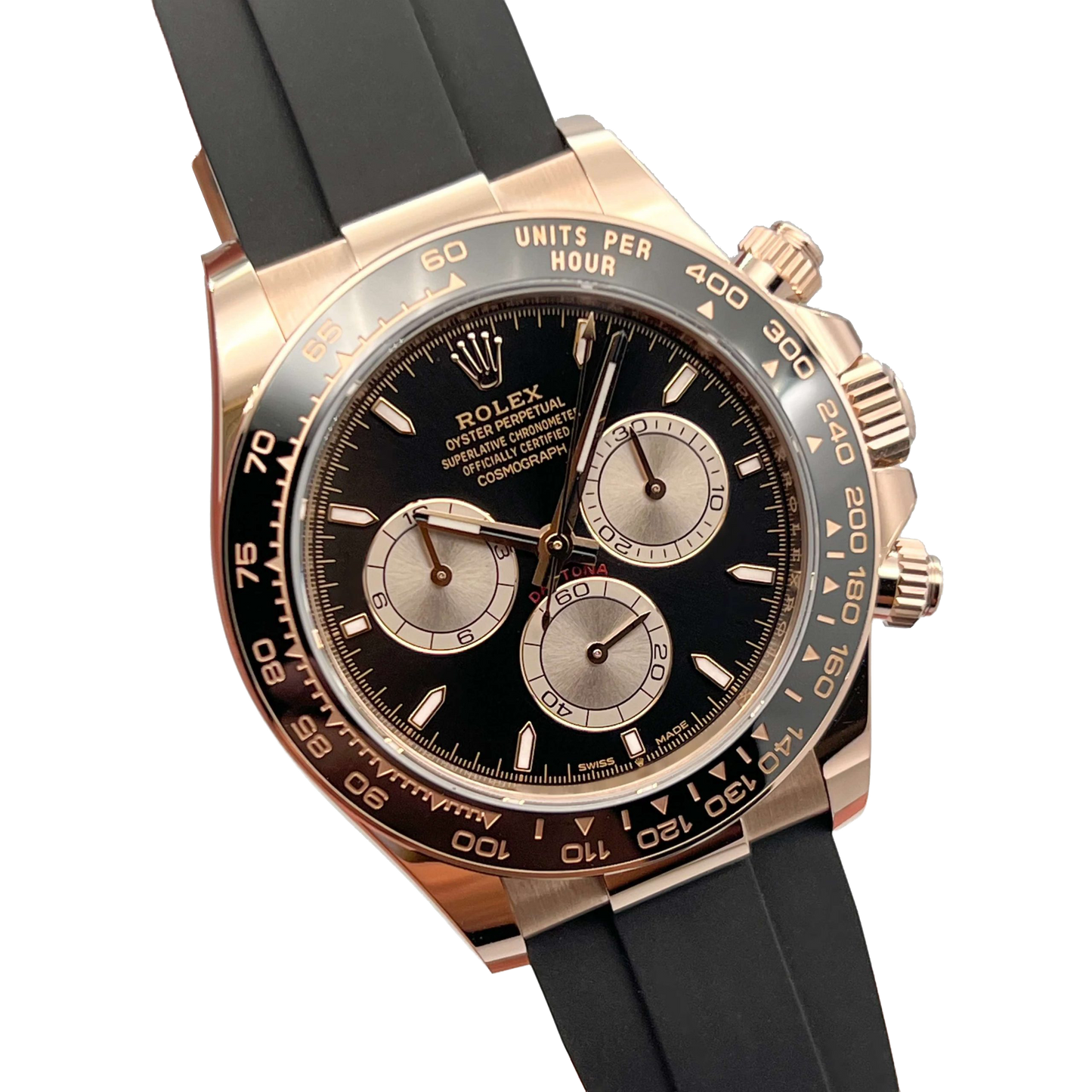Daytona 40mm Everose Gold Bright Black and Sundust Dial M126515LN-0002