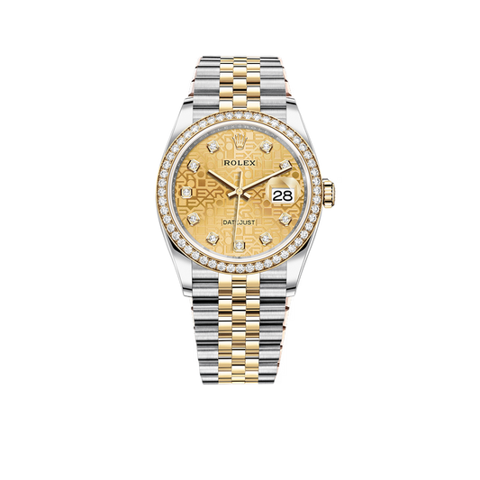 Datejust 36mm Champagne Jubilee Diamond Dial Watch 116243
