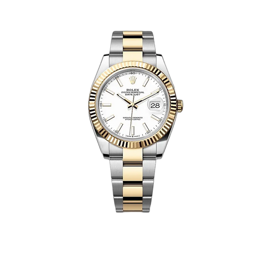 Datejust 41mm White Dial, Yellow Roleso 126333-0015