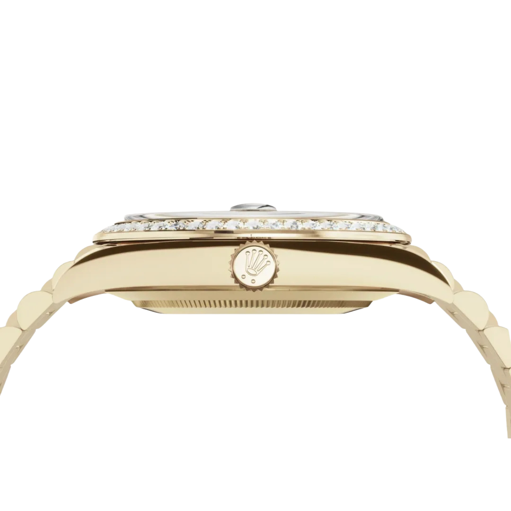 Day-Date 40mm 228348RBR Yellow Gold Diamond Bezel Champagne Diamond Dial