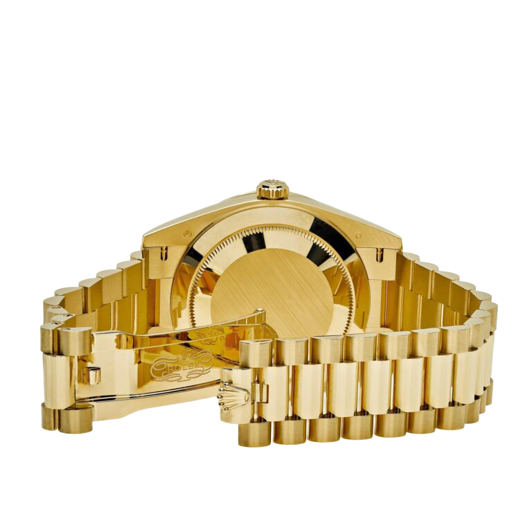 Day-Date 40mm 228348RBR Yellow Gold Diamond Bezel Champagne Diamond Dial