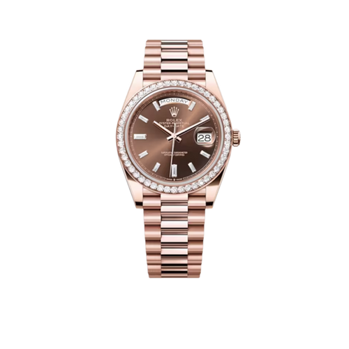 Day-Date 40mm President Rose Gold Diamond Mens Watch 228345