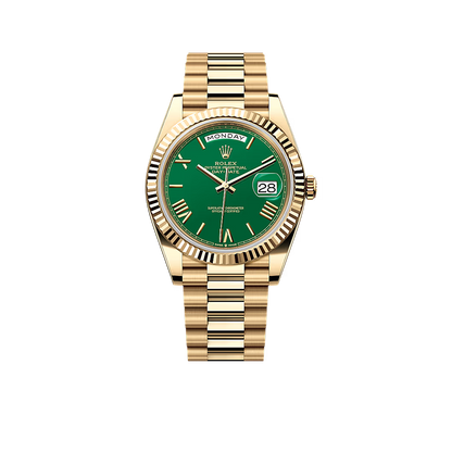 Day-Date 40mm Green Roman Yellow Gold 228238