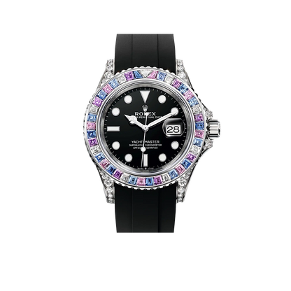 Yacht-Master Cotton Candy 40mm White Gold Black Dial Oysterflex 126679SABR