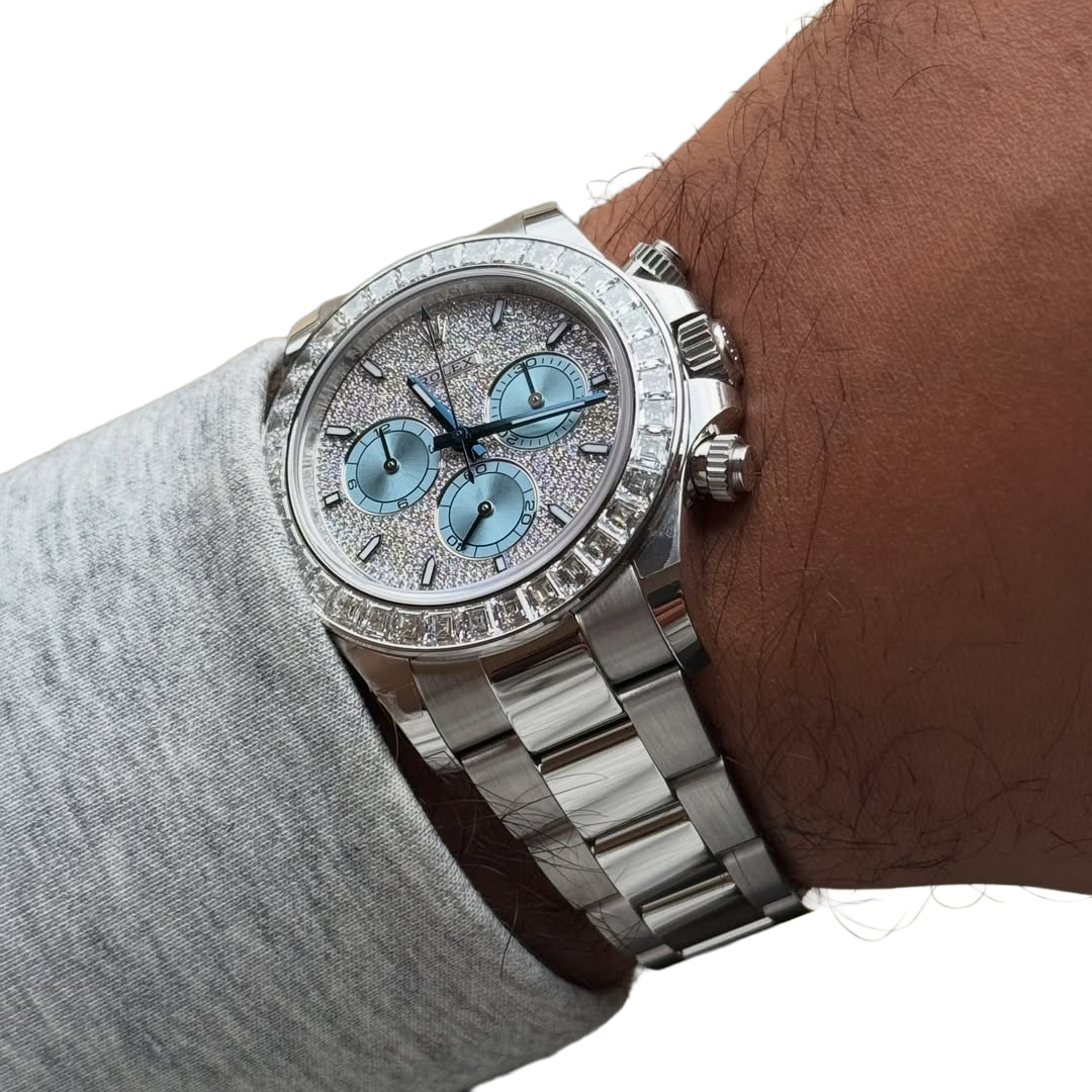 Daytona Diamond Pave Dial Platinum Watch 116576TBR