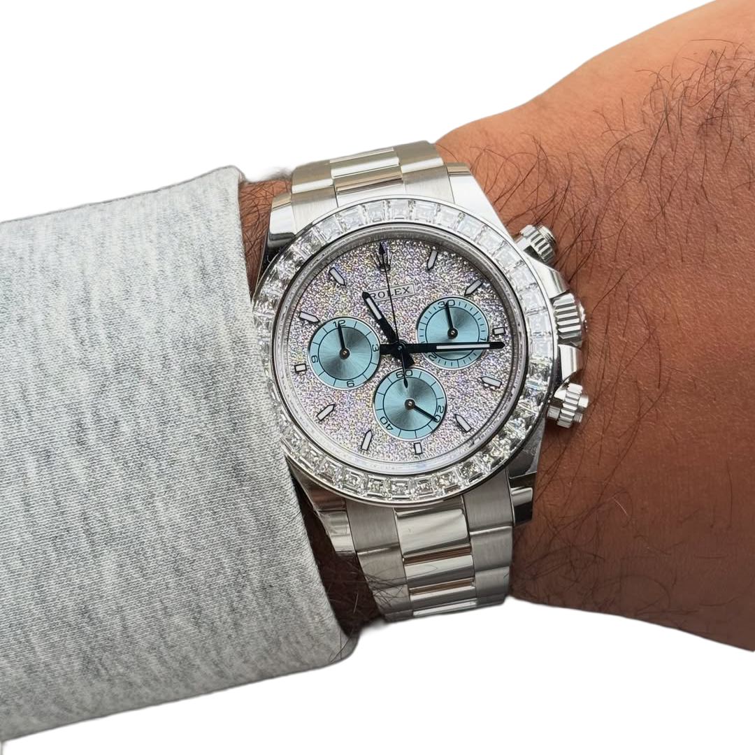 Daytona Diamond Pave Dial Platinum Watch 116576TBR