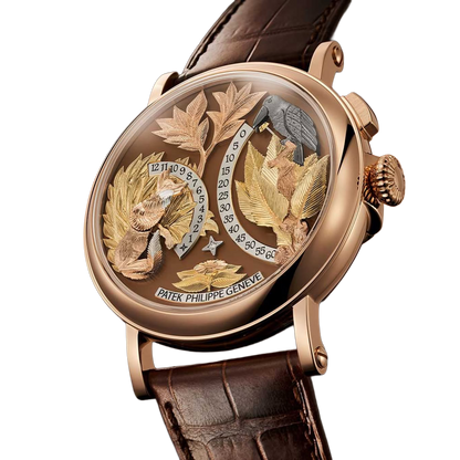 Complications 43mm 5249R-001 Hours And Minutes On Demand Automaton - The Crow and the Fox Rose Gold Matara
