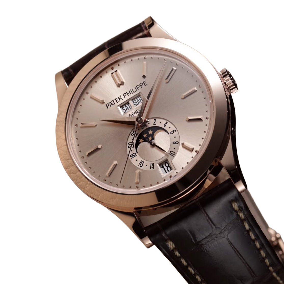 Complications 38mm 5396R-016 Annual Calendar Moon Phases Rose Gold Sand Beige Dial