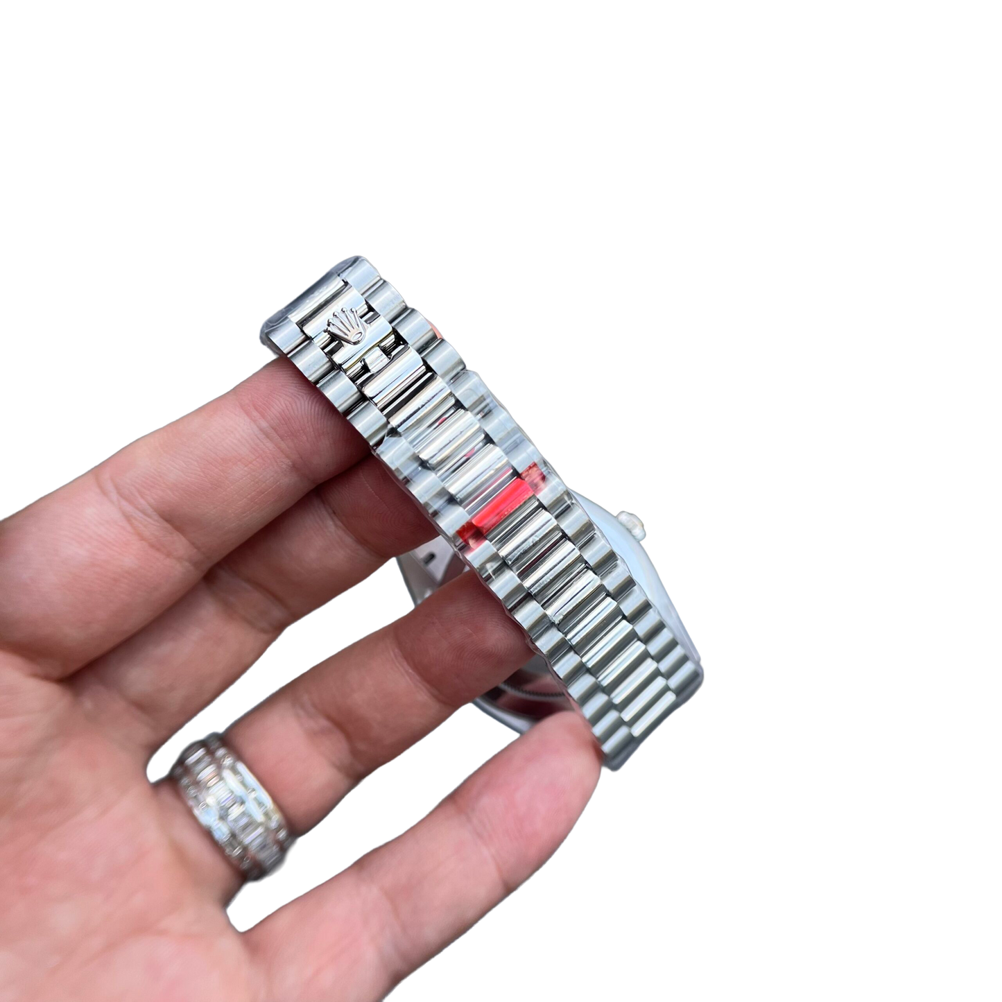 Day-Date 40mm Ice Blue Dial Baguette Set Bezel 228396TBR
