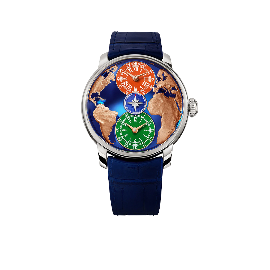 The World Is Yours Dual Time Zone Salman Khan 43mm Stainless Steel Automatic Winding DT100.10.AB.AA.ABALA