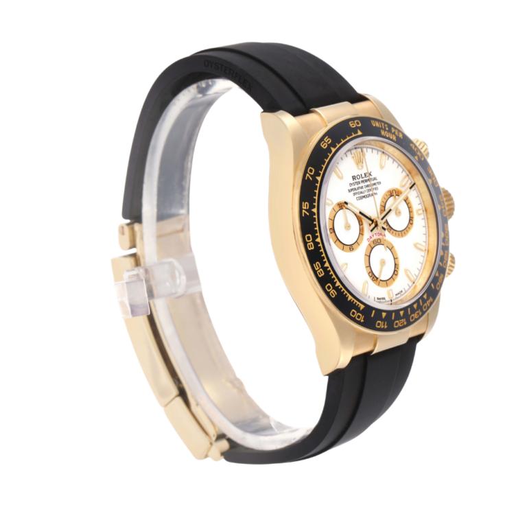 Daytona 40mm Yellow Gold White Dial Mens Watch 126518