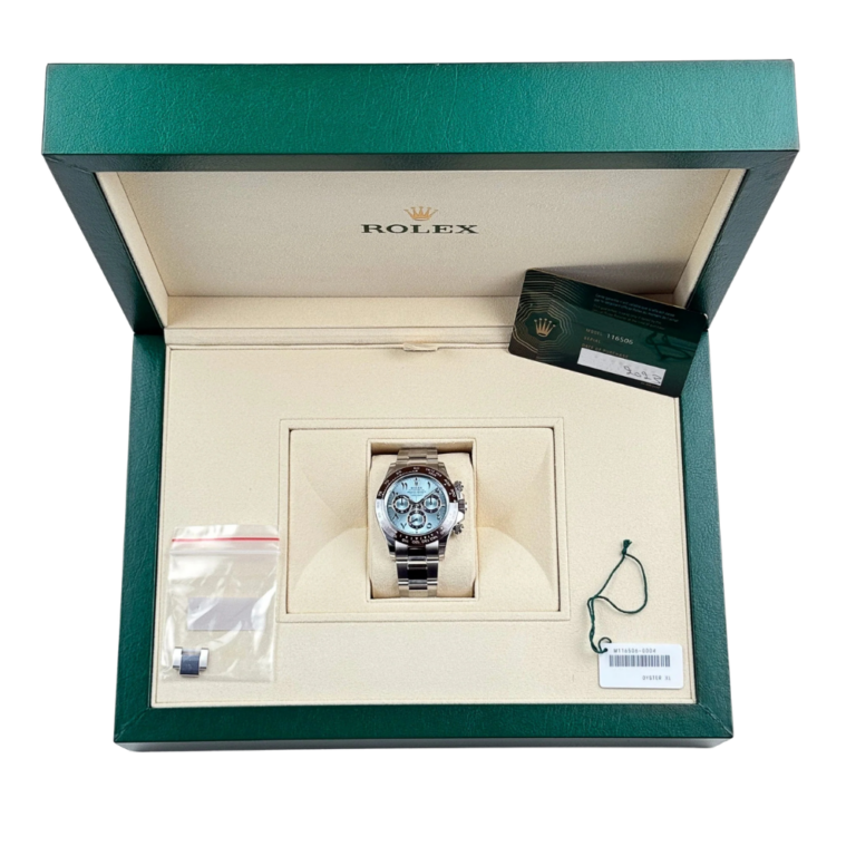 Daytona 116506 Platinum Ice Blue Arabic Dial 40mm