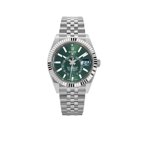 Sky-Dweller Stainless Steel Green Dial Jubilee 336934-0002 New
