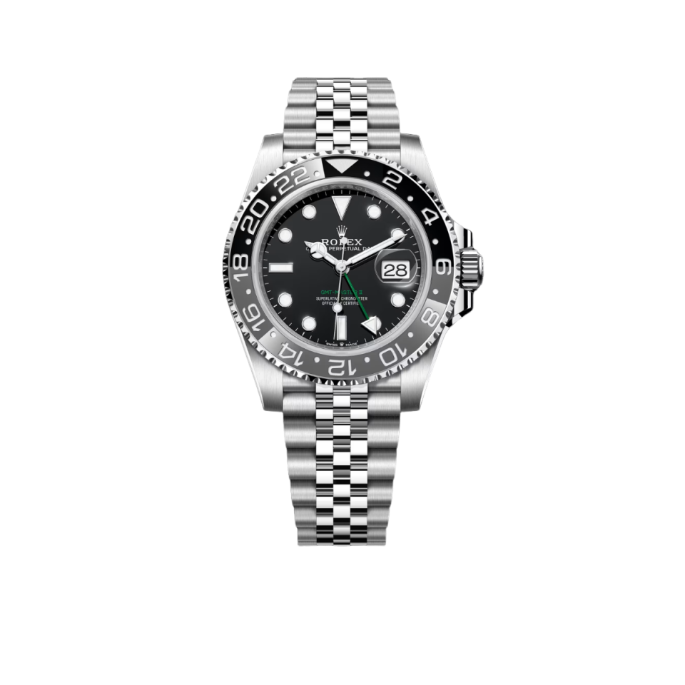 GMT-Master II Bruce Wayne Stainless Steel Black Dial Jubilee M126710GRNR-0003 New