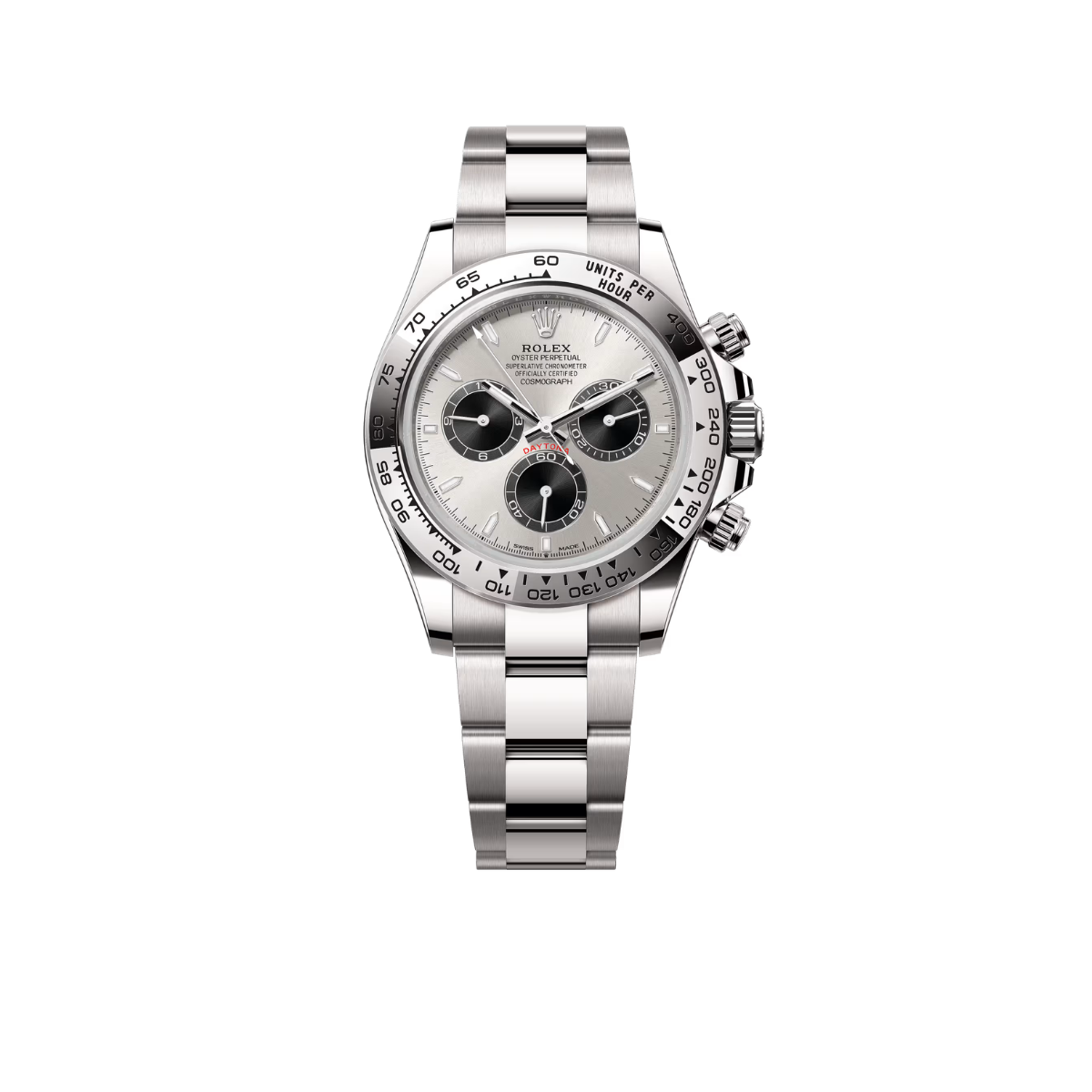 Daytona 40 mm White Gold Silver Dial Mens Watch M126509-0003