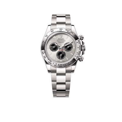 Daytona 40 mm White Gold Silver Dial Mens Watch M126509-0003