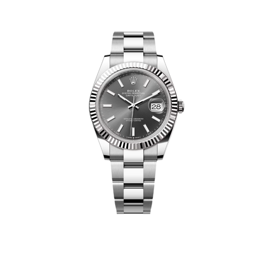 Datejust 41 mm Stainless Steel Slate Dial Oyster M126334-0013 New