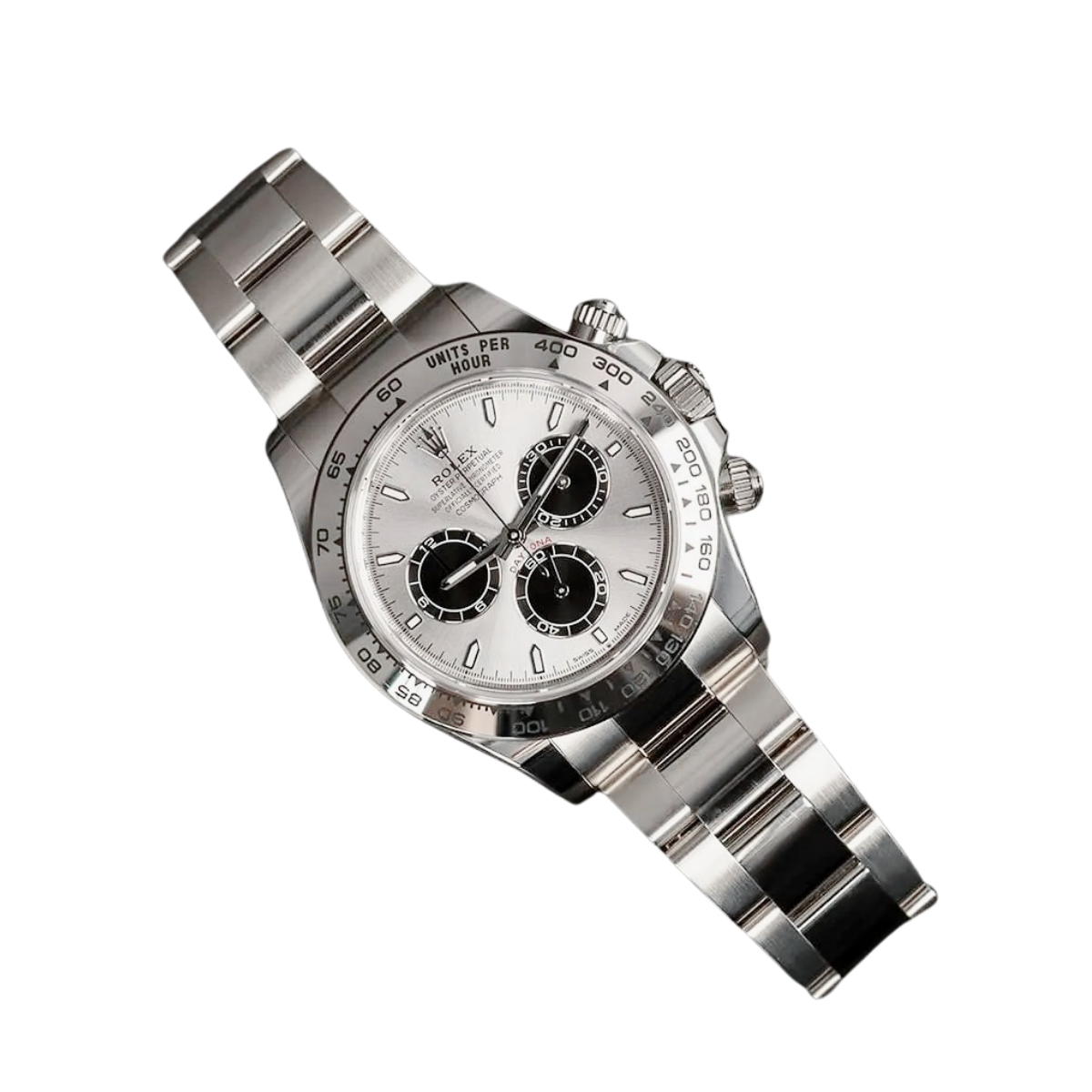 Daytona 40 mm White Gold Silver Dial Mens Watch M126509-0003