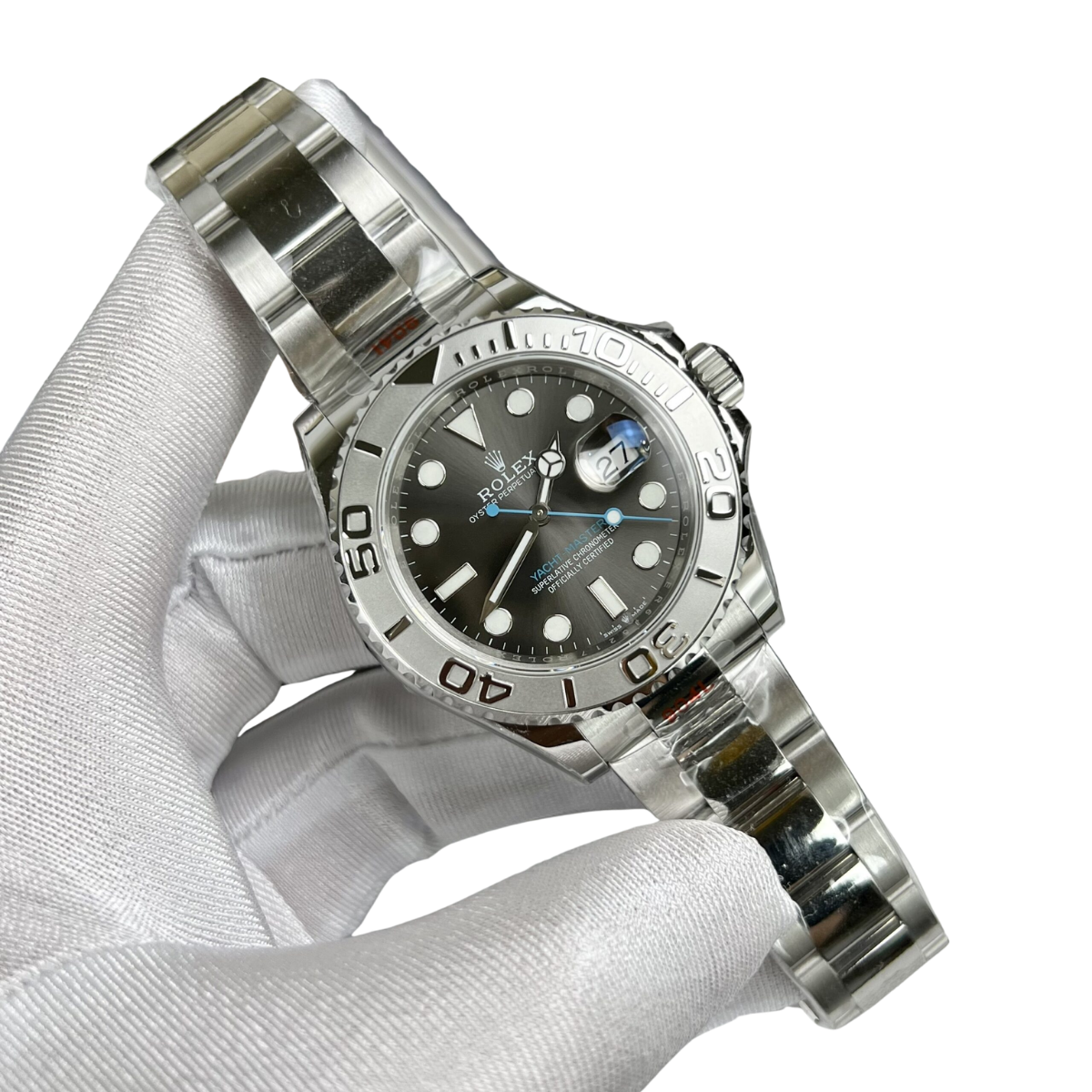 Yacht-Master 40 mm Dark Rhodium Dial, Stainless Steel Oyster Bracelet Mens Watch M126622-0001