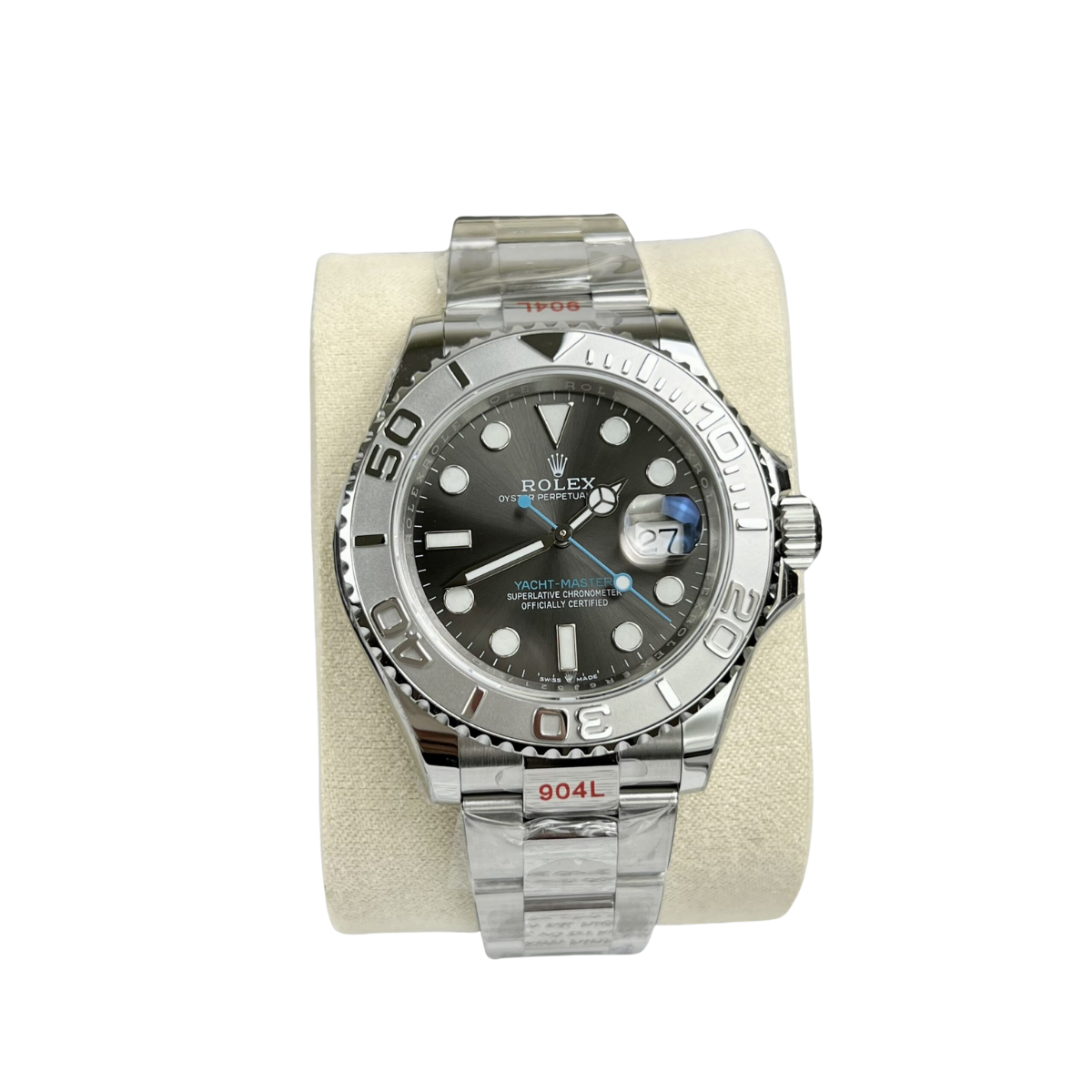 Yacht-Master 40 mm Dark Rhodium Dial, Stainless Steel Oyster Bracelet Mens Watch M126622-0001