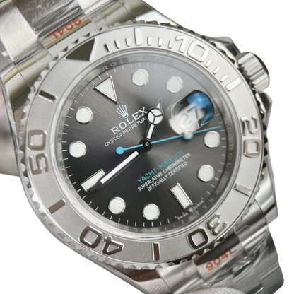Yacht-Master 40 mm Dark Rhodium Dial, Stainless Steel Oyster Bracelet Mens Watch M126622-0001