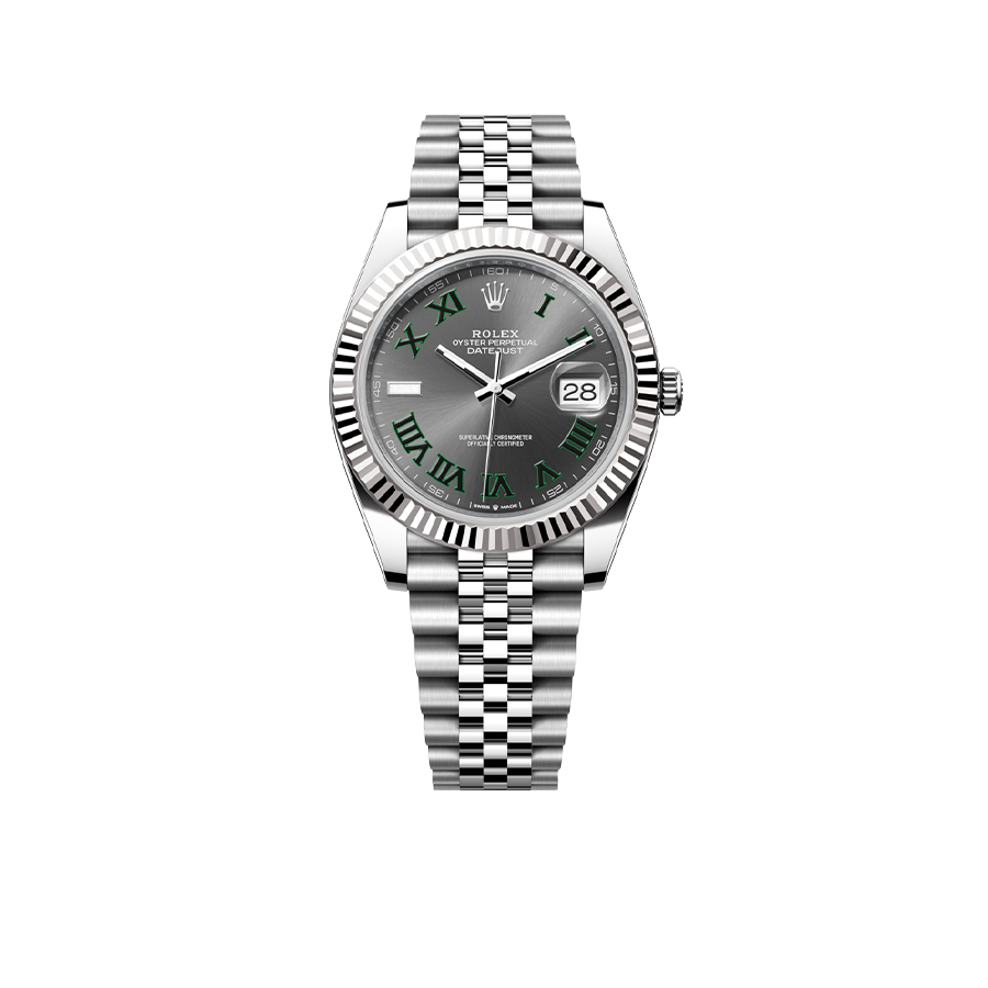 Datejust 41mm 126334 Wimbledon Stainless Steel Slate Dial Oyster