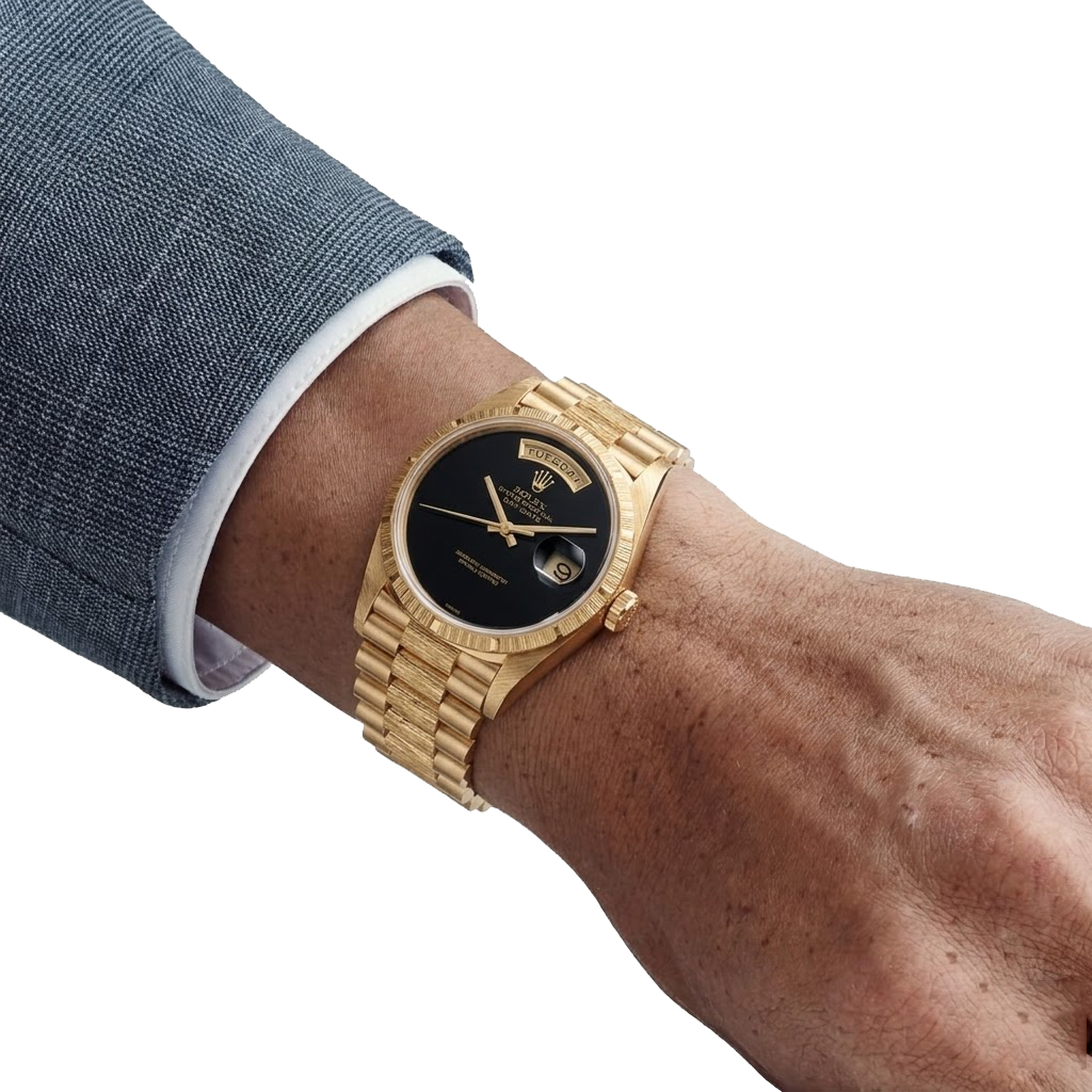 Day-Date 36mm 18248 18k Yellow Gold Presidential Bracelet Black Onyx Dial