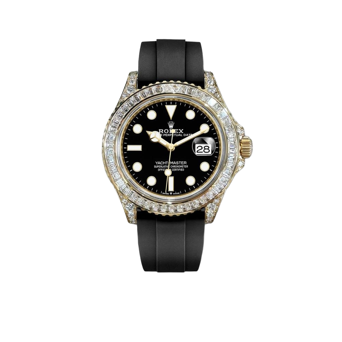 Yacht-Master 42  Yacht-master 42mm 226668 Yellow Gold Baguette Bezel Diamond