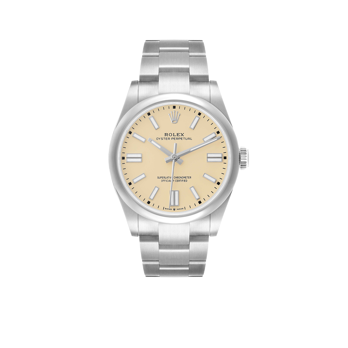 Oyster Perpetual 41mm Steel Beige Dial Mens Watch 134300