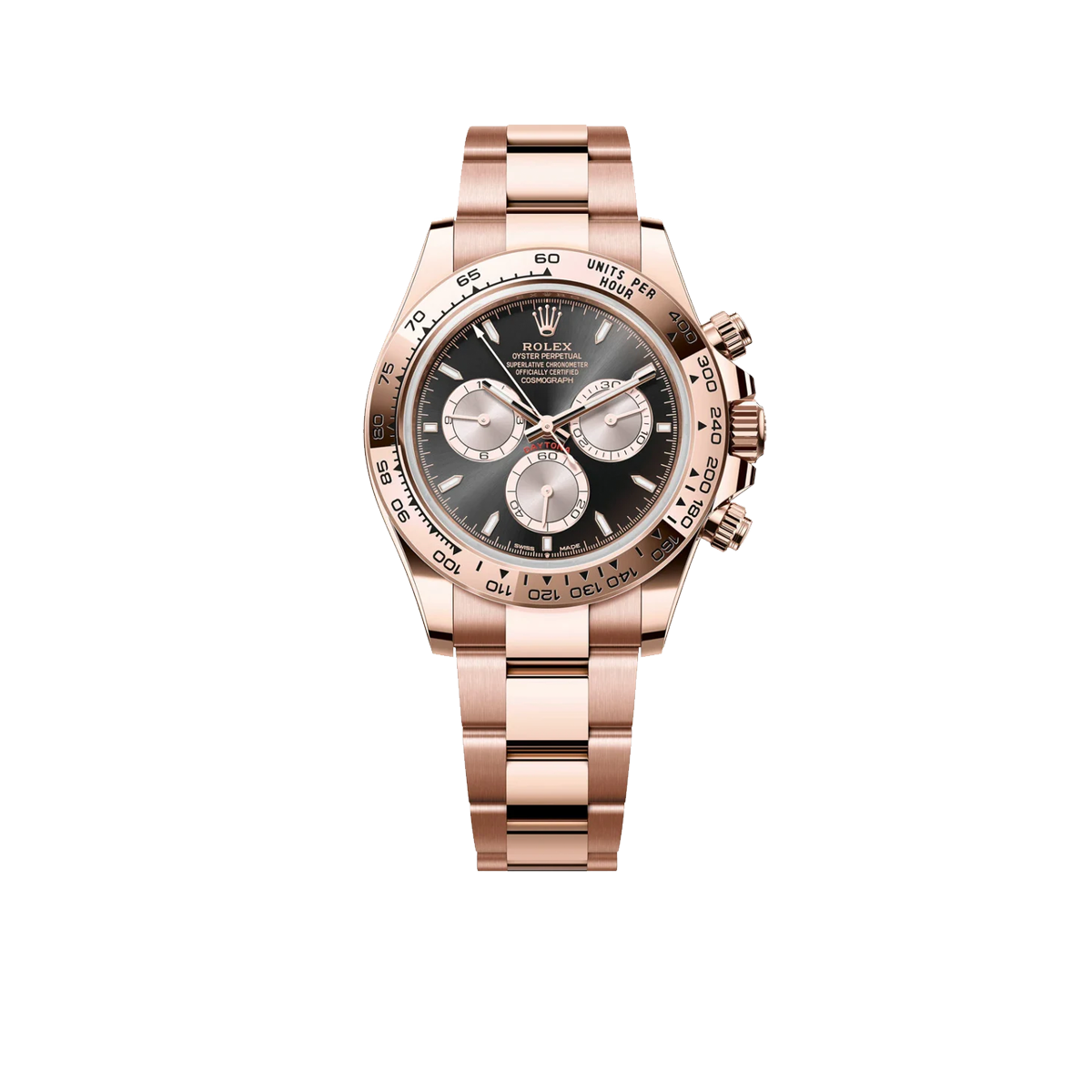 Daytona 40mm Everose Gold Black Dial - 126505