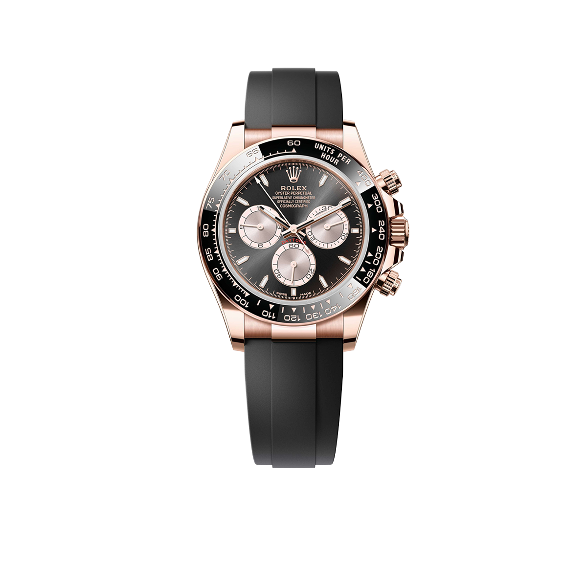 Daytona 40mm Everose Gold Bright Black and Sundust Dial M126515LN-0002