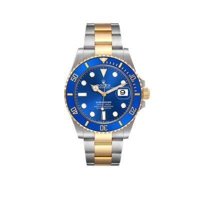 Submariner 41mm Steel Yellow Gold Blue Dial Mens Watch 126613