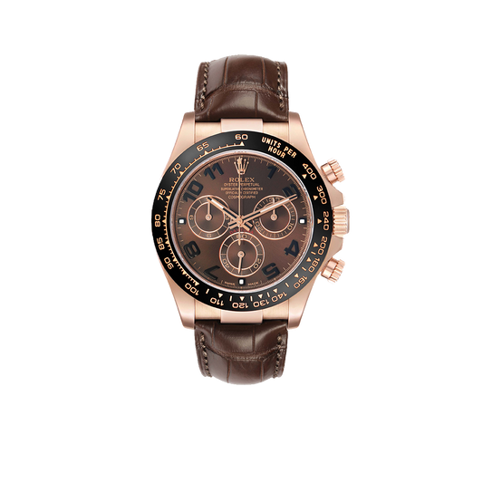 Daytona 40mm Rose Gold Chocolate Dial Mens Watch 116515
