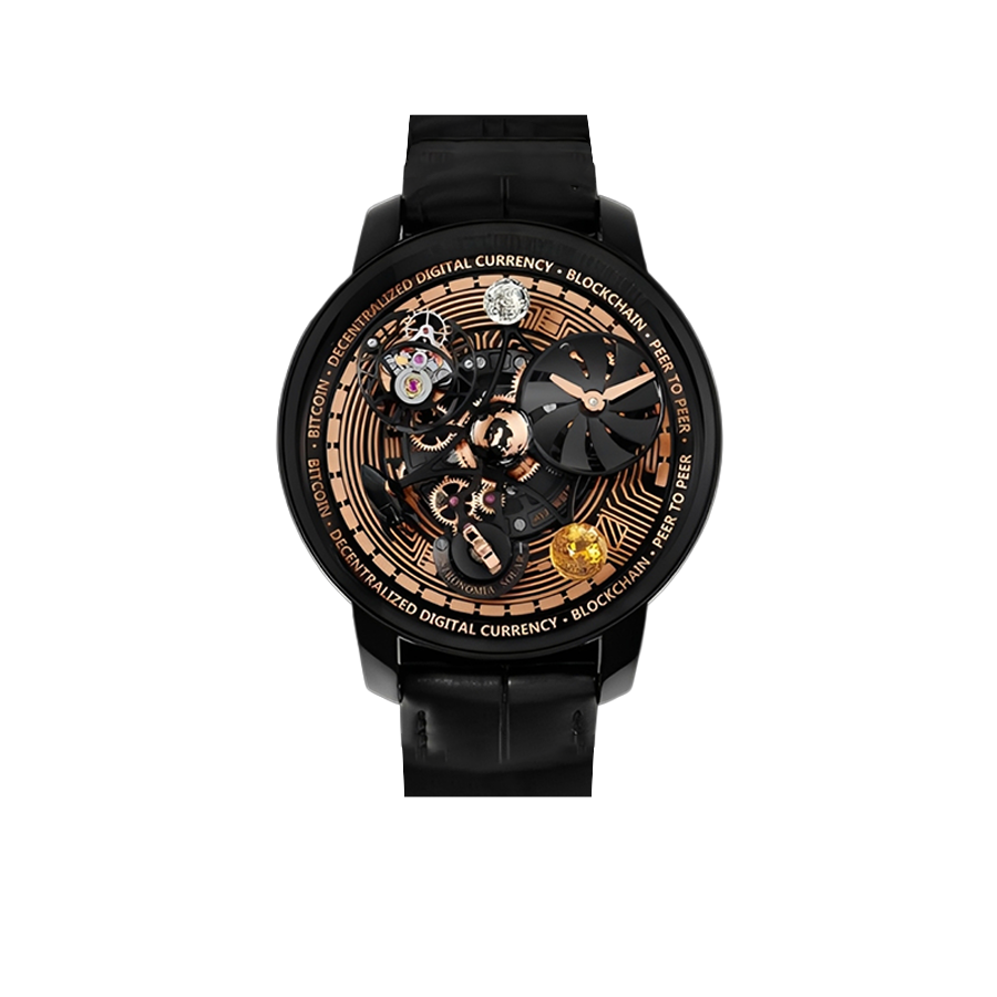 Astronomia Solar Bitcoin 44mm Black DLC, Titanium Manual Winding AS310.21.AB.AA.A