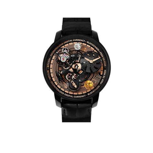 Astronomia Solar Bitcoin 44mm Black DLC, Titanium Manual Winding AS310.21.AB.AA.A