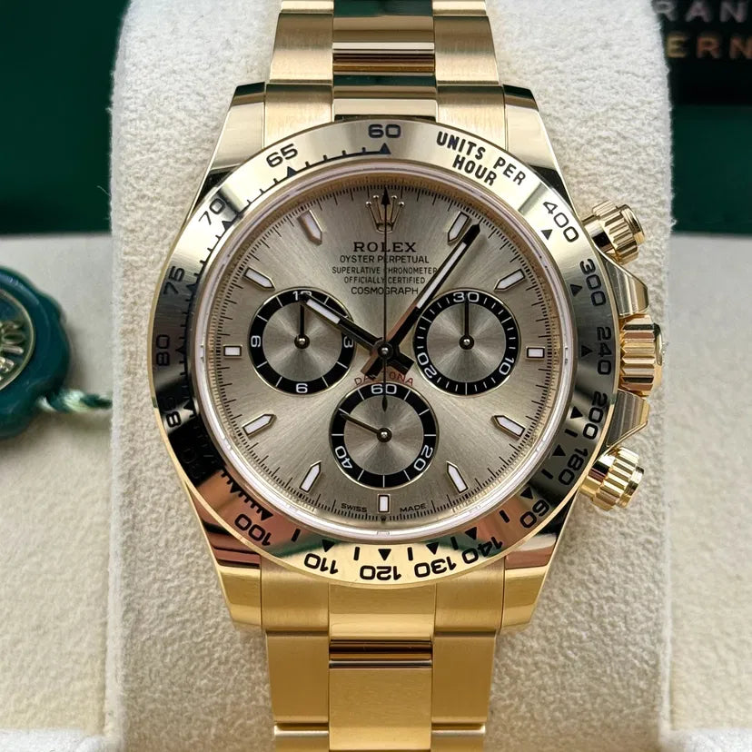 Daytona 40mm Yellow Gold Golden Dial Champagne m126508-0005