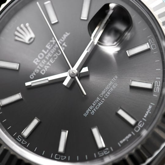 Datejust 41 mm Stainless Steel Slate Dial Oyster M126334-0013 New