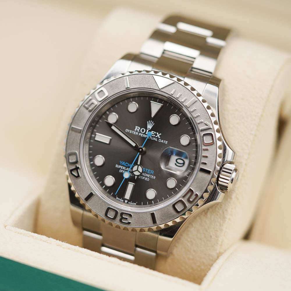 Yacht-Master 40 mm Dark Rhodium Dial, Stainless Steel Oyster Bracelet Mens Watch M126622-0001
