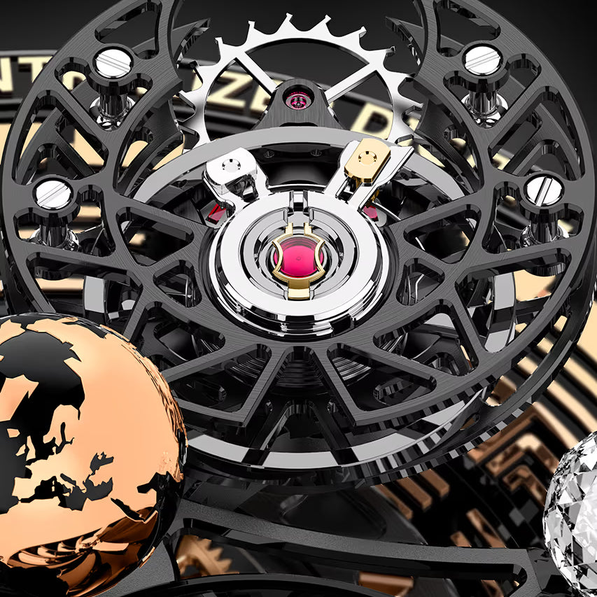 Astronomia Solar Bitcoin 44mm Black DLC, Titanium Manual Winding AS310.21.AB.AA.A