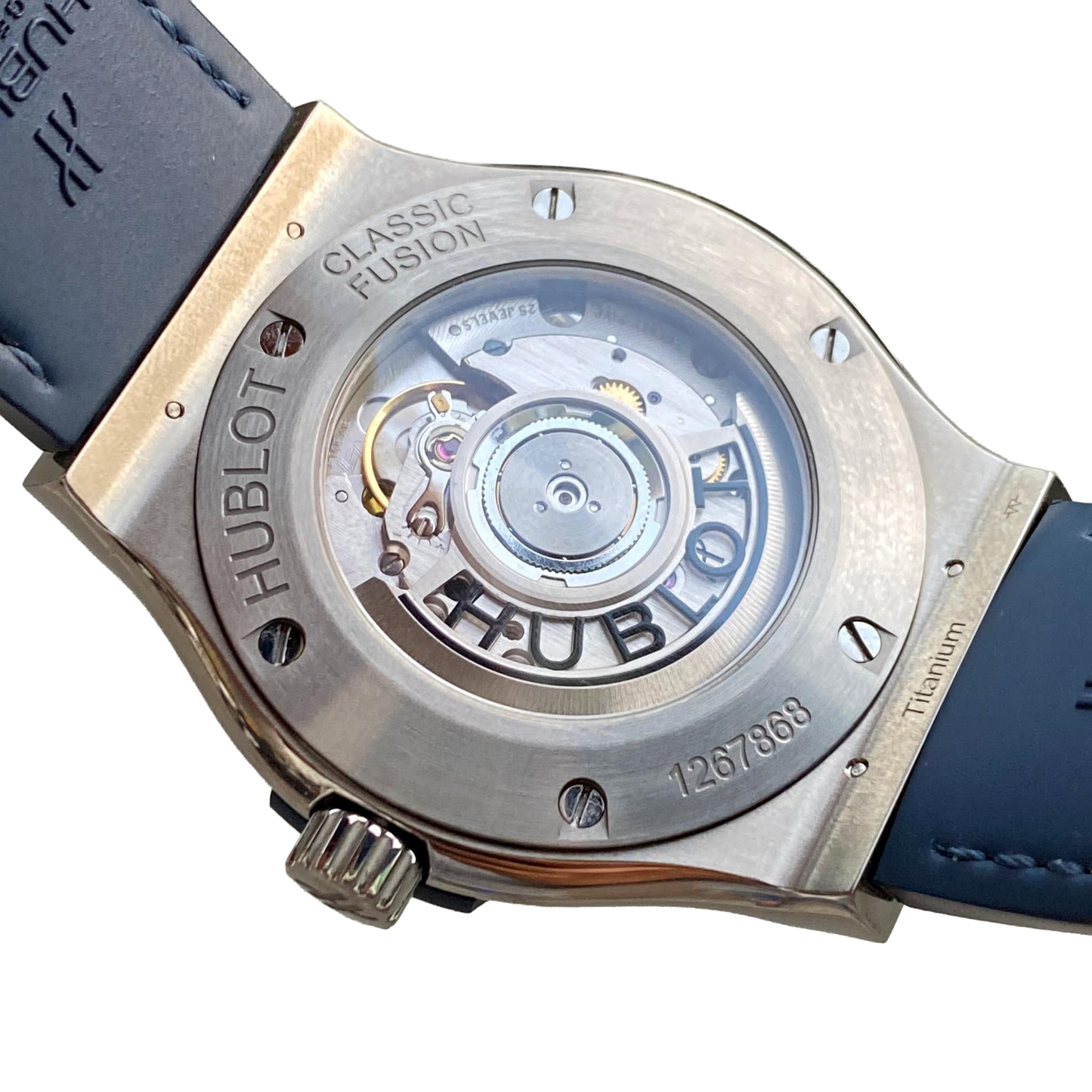 Classic Fusion Blue Titanium 42mm Diamond Benzel 542.NX.7170.LR.1104