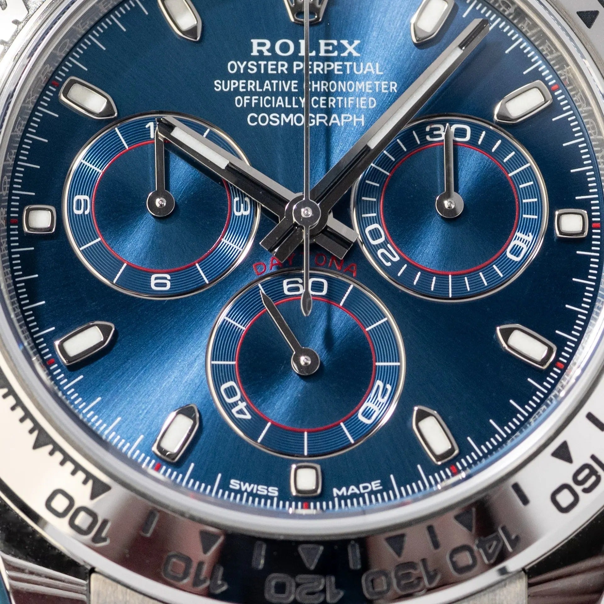 Daytona Blue Dial 40mmWhite Gold Chronograph Mens Watch 126509