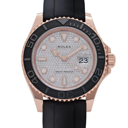 Yacht-Master 40mm 126655 Rose Gold Pavé Diamond Dial