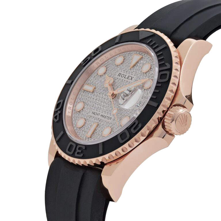 Yacht-Master 40mm 126655 Rose Gold Pavé Diamond Dial