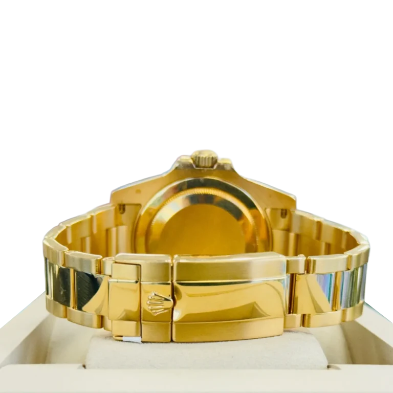 GMT-Master II 40mm Yellow Gold Pepsi Bezel Diamond Set Watch 116718LN