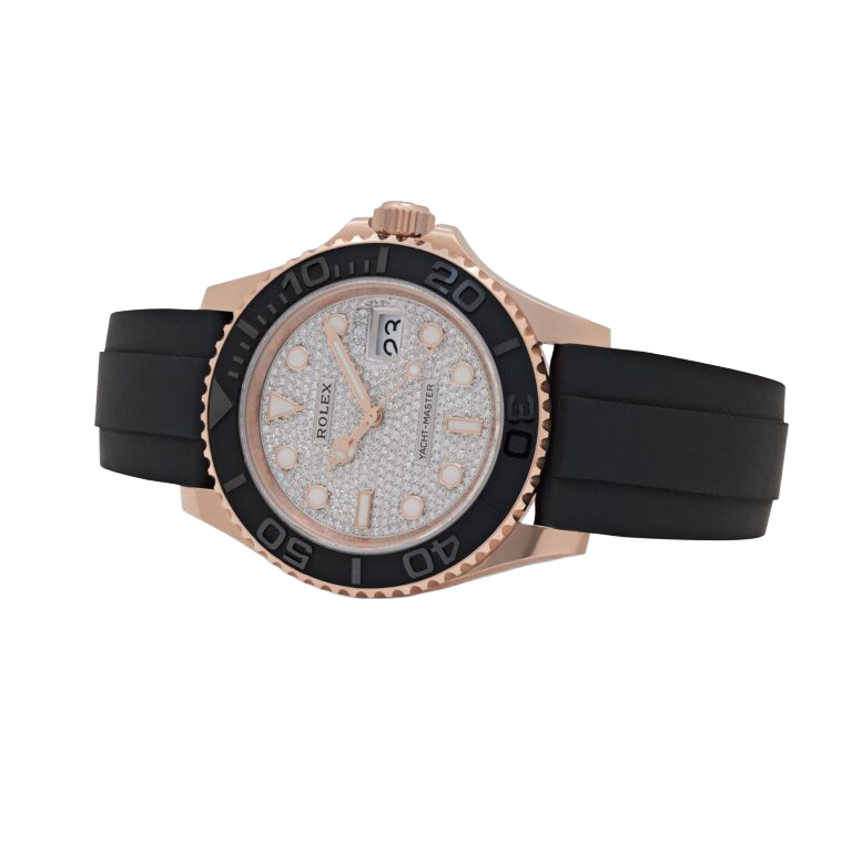 Yacht-Master 40mm 126655 Rose Gold Pavé Diamond Dial