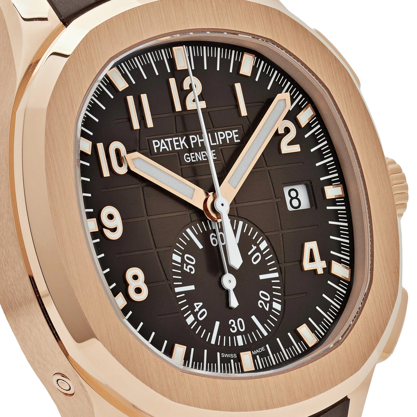 Aquanaut 42mm 5968R-001 Chronograph Rose Gold Brown Dial