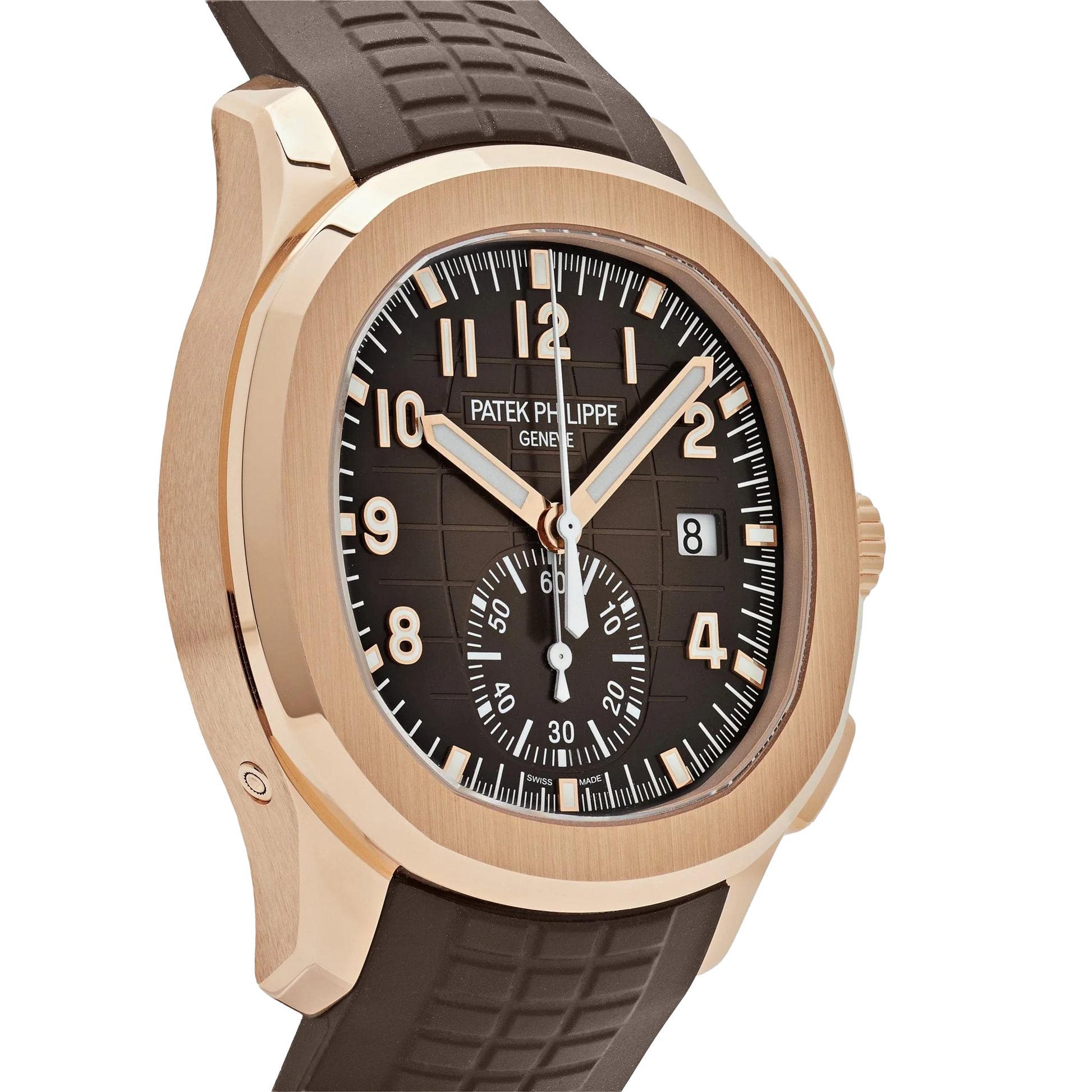 Aquanaut 42mm 5968R-001 Chronograph Rose Gold Brown Dial