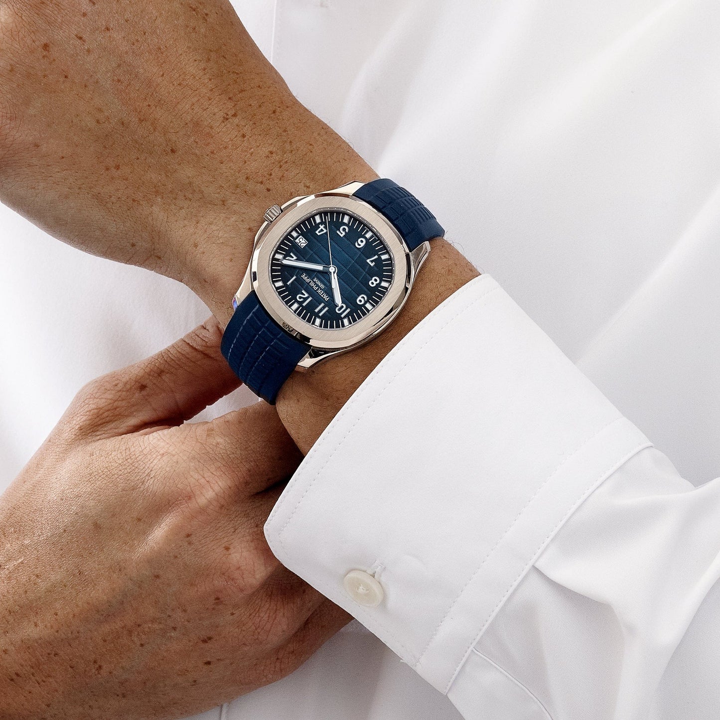 Aquanaut 42mm 5168G-001 White Gold Blue Dial
