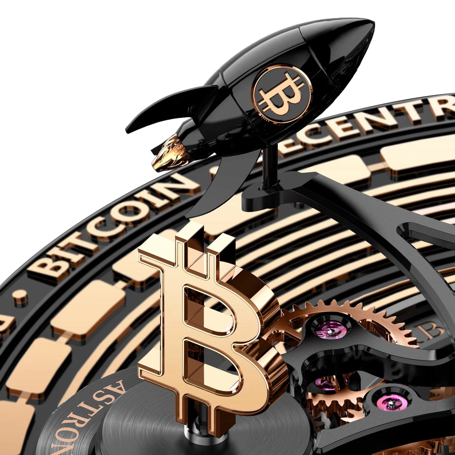Astronomia Solar Bitcoin 44mm Black DLC, Titanium Manual Winding AS310.21.AB.AA.A
